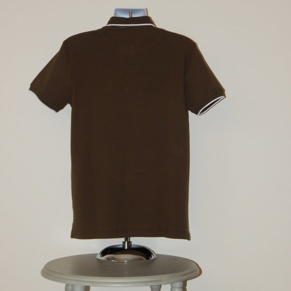 ROBERTO CAVALLI EMBROIDERED LOGO WOVEN POLO SHIRT - Picture 3 of 5